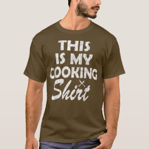 Camiseta Este É O Meu Cozinhar Engraçado Cook Chef