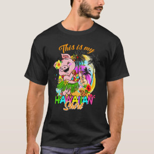 Camiseta Este É O Meu Cute Engraçado Havaiano, Frio De Porc