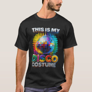 Camiseta Este É O Meu Desco Costume Rainbow Mirror Ball Par