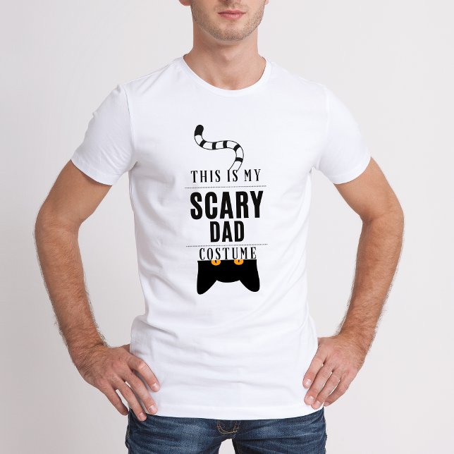 Camiseta Este é o meu Dia de as Bruxas engraçado de fantasi (This is my Scary Dad Costume Funny Halloween T-Shirt)