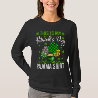 Camiseta Este É O Meu Dia de São Patrício Pajama Leopard Xa