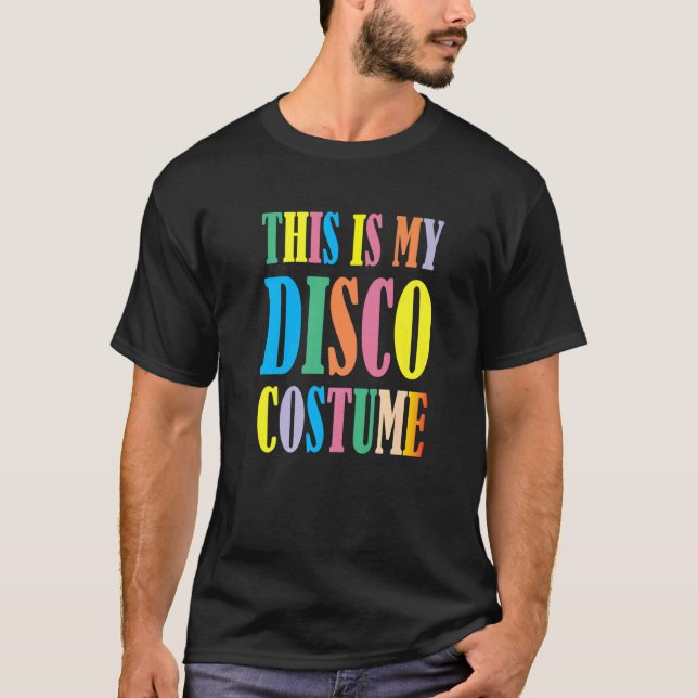 Camiseta Este é o meu Disco Costume Disco 70s, 80s - Versão (Frente)