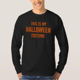 Camiseta este é o meu disfarce de Halloween