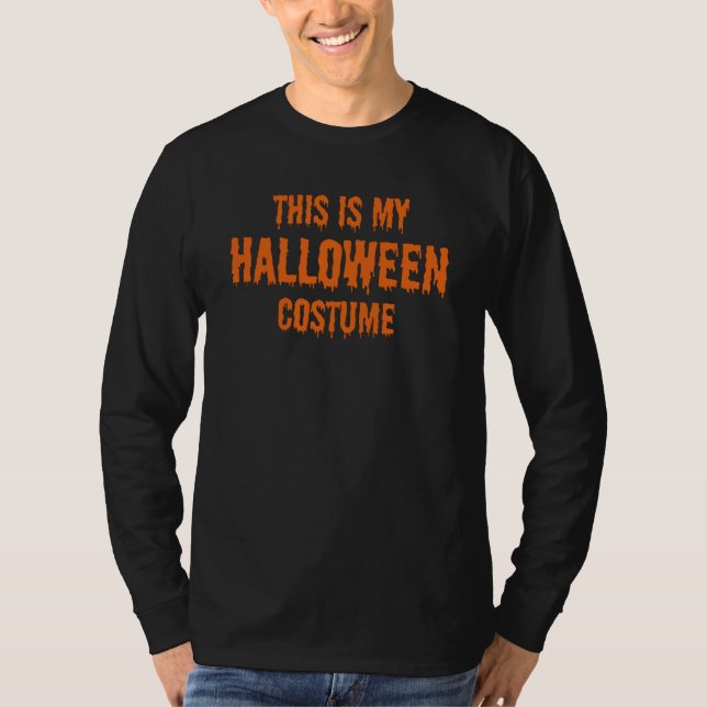 Camiseta este é o meu disfarce de Halloween (Frente)