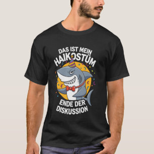 Camiseta Este é o meu disfarce de tubarão fantasia engraçad