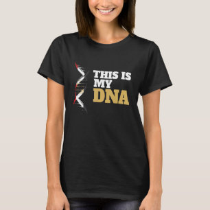 Camiseta Este é o meu DNA Orgulhoso Bandeira do Egito Patri