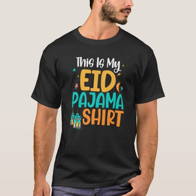 Camiseta Este É O Meu Eid Pajama Ramadan Kareem Muslimus Ei (Frente)