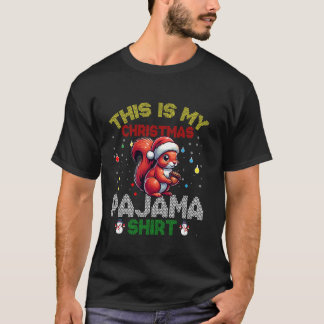 Camiseta Este É O Meu Esquilo De Natal, Papais noeis Engraç