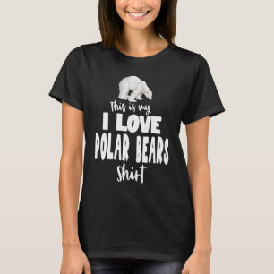 Camiseta Este É O Meu Eu Adoro Ursos Polares