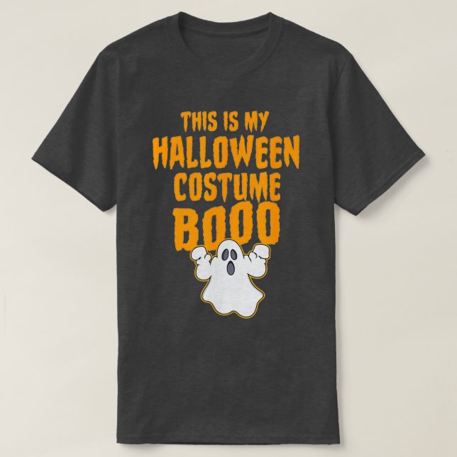 Camiseta Este é o meu Fantasma de Halloween Booo (Frente do Design)