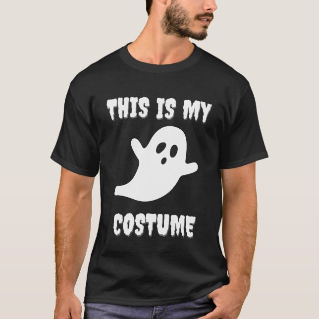 Camiseta Este é o meu fantasma Dia de as Bruxas engraçado (Frente)