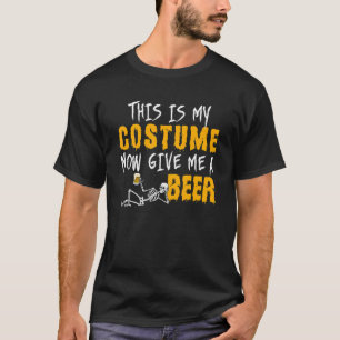 Camiseta Este É O Meu Fato Agora Me Dê Um Esqueleto De Cerv