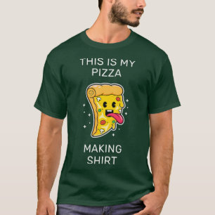 Camiseta Este É O Meu Fazer De Pizza Shirt Pizza Maker Prem