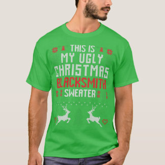 Camiseta Este É O Meu Ferreiro De Natal Feio