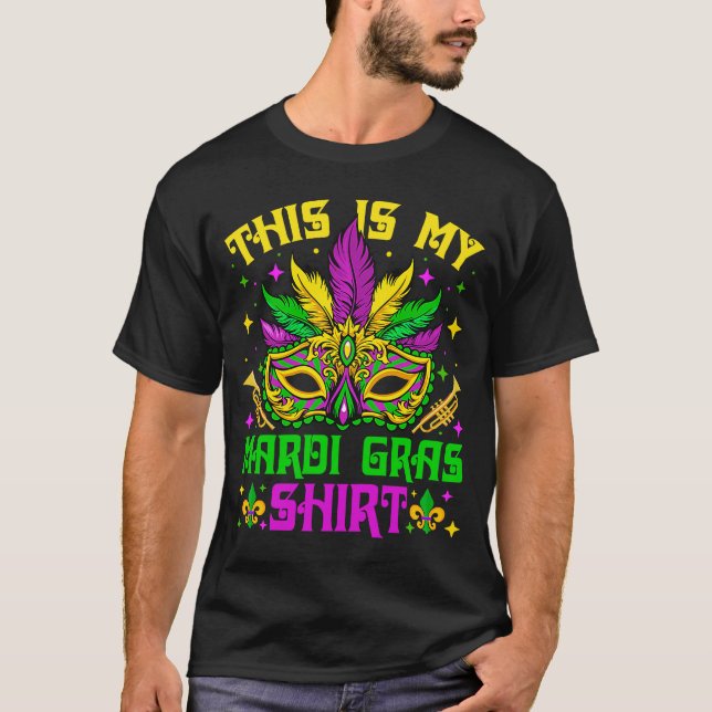 Camiseta Este É O Meu Festival De Costume Mardi Gras (Frente)