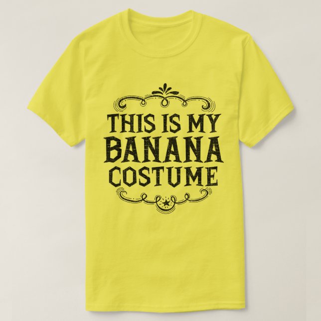 Camiseta Este é o meu Figurino de Banana Engraçado Hallowee (Frente do Design)
