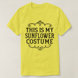 Camiseta Este É O Meu Figurino De Girassol Engraçado De Hal