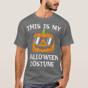 Camiseta Este É O Meu Figurino De Halloween Homens De Pumpk