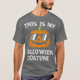 Camiseta Este É O Meu Figurino De Halloween Homens De Pumpk