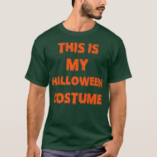 Camiseta Este É O Meu Figurino De Halloween Homens Mulheres