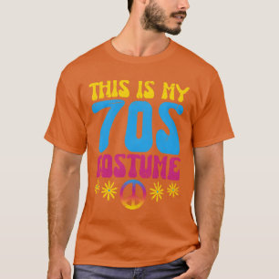 Camiseta Este É o Meu Figurino dos Anos 70 Halloween Festa