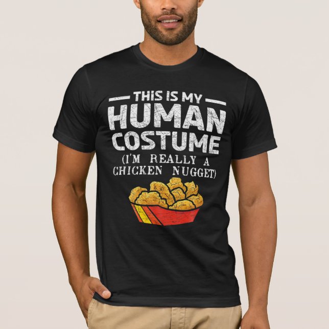 Camiseta Este É O Meu Figurino Humano Eu Sou Realmente Um N (Frente)