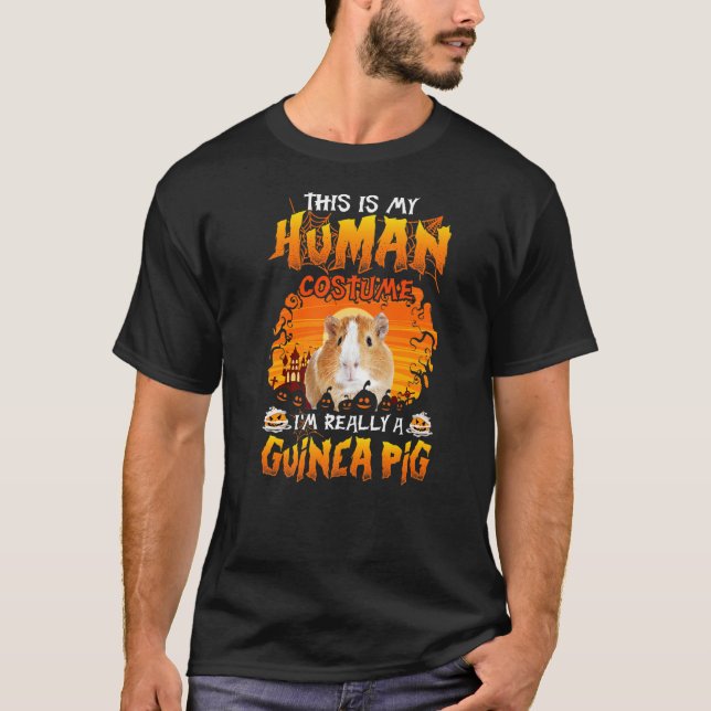 Camiseta Este É O Meu Figurino Humano Eu Sou Realmente Um P (Frente)