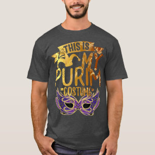 Camiseta Este É O Meu Figurino Judeu Feliz Purim Holida