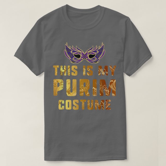 Camiseta Este É O Meu Figurino Judeu Feliz Purim Holida (Frente do Design)