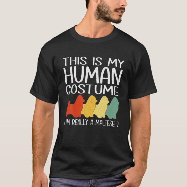 Camiseta Este É O Meu Figurino Maltês Pet (Frente)