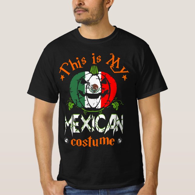 Camiseta Este É O Meu Figurino Mexicano Halloween (Frente)