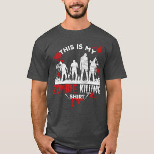 Camiseta Este é o meu filme de zumbi Matando Zumbis de Terr