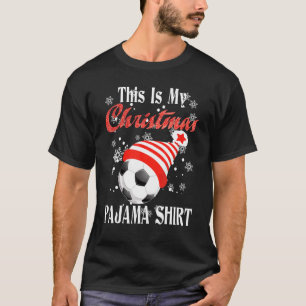 Camiseta Este É O Meu Futebol De Natal Pajama Para Rapazes