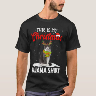 Camiseta Este É O Meu Gato De Dobra Escocês Do Pajama De Na