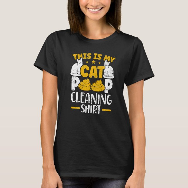 Camiseta Este É O Meu Gato De Limpeza De Popas (Frente)