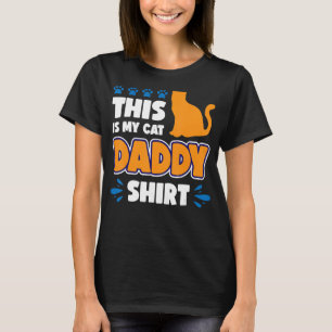 Camiseta Este É O Meu Gato De Pai De Gato