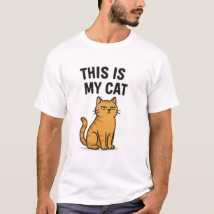 Camiseta Este é o meu gato - Engraçada t-shirt do trevo do