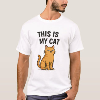 Camiseta Este é o meu gato - Engraçada t-shirt do trevo do 