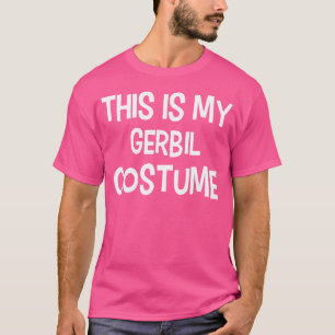 Camiseta Este É O Meu Gerbil Halloween Simples