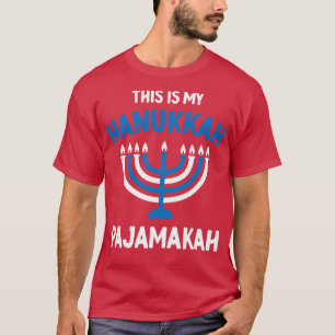 Camiseta Este É O Meu Hanukkah Pajamakah Jewan Pj De Natal