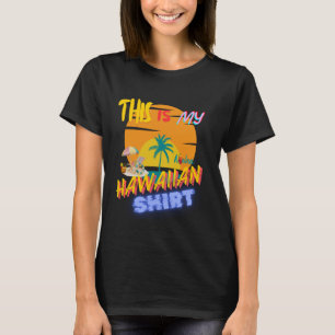 Camiseta Este é o meu Hawa Tropical Luau Party