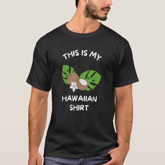 Camiseta Este é o meu Hawaiian Aloha Hawaii Hawaii Lei Flo (Frente)