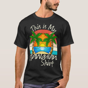 Camiseta Este é o meu Hawaiian Aloha Hawaii para Mulheres M