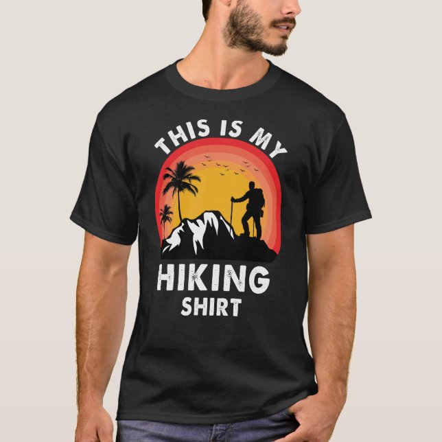 Camiseta Este É O Meu Hiker De Caminho Para O Exterior. (Frente)