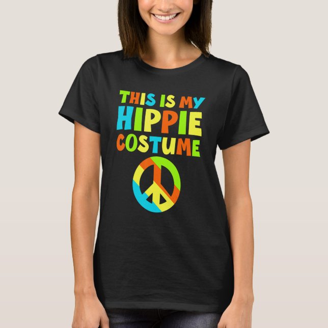 Camiseta Este é o meu Hippie Costume 60 e 70 Hippie (Frente)