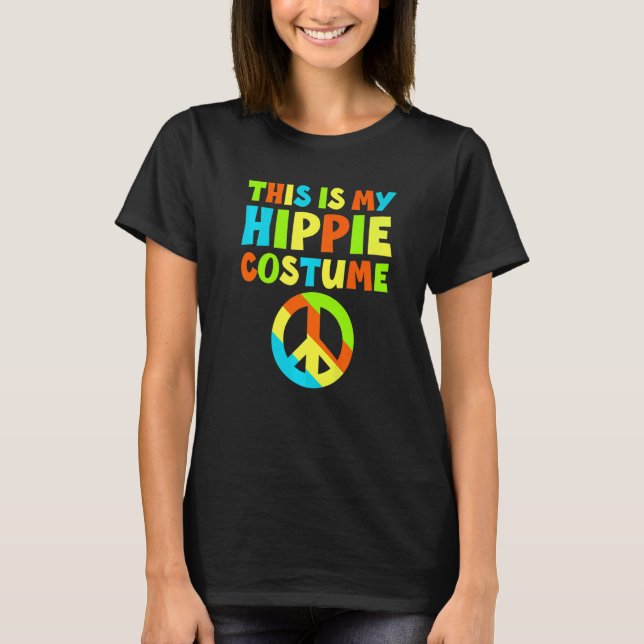 Camiseta Este é o meu Hippie Costume 60 e 70 Hippie (Frente)