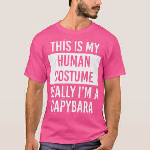 Camiseta Este É O Meu Humano Eu Sou Realmente Capybara