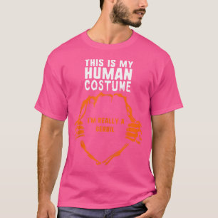 Camiseta Este É O Meu Humano Eu Sou Realmente Gerbil Hallow