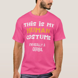 Camiseta Este É O Meu Humano Eu Sou Realmente Um Gerbil