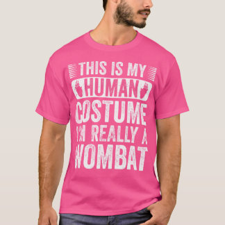 Camiseta Este É O Meu Humano Eu Sou Realmente Um Vombatente
